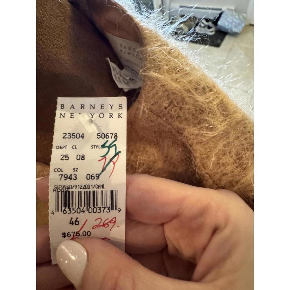 NWT Vintage Deadstock Barneys NY Mohair/Wool Camel dress sz 12 MSRP $675 - Picture 4 of 8